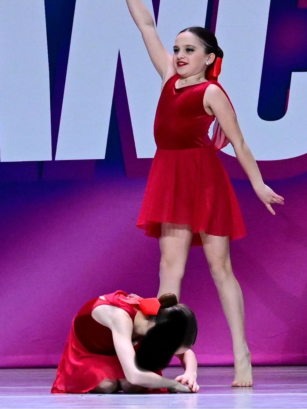 Sweet Lyrical Weissman Red Dance Dress - Sleeveless with Delicate Tulle Skirt